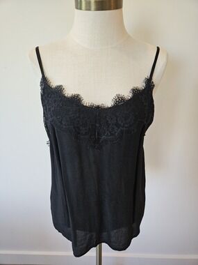 Abercrombie & Fitch Black Lace Trim Camisole Size M
